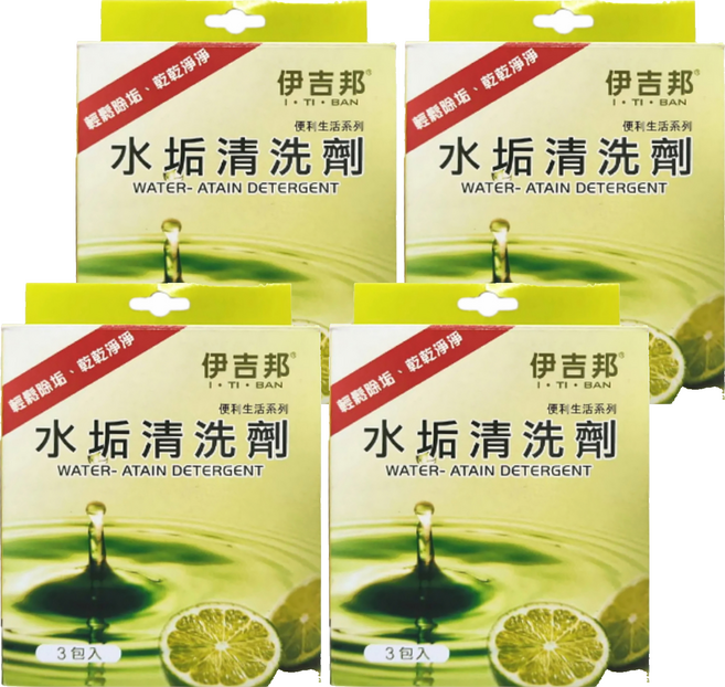I TI BAN 伊吉邦 水垢清潔劑 3包, 540g, 4盒