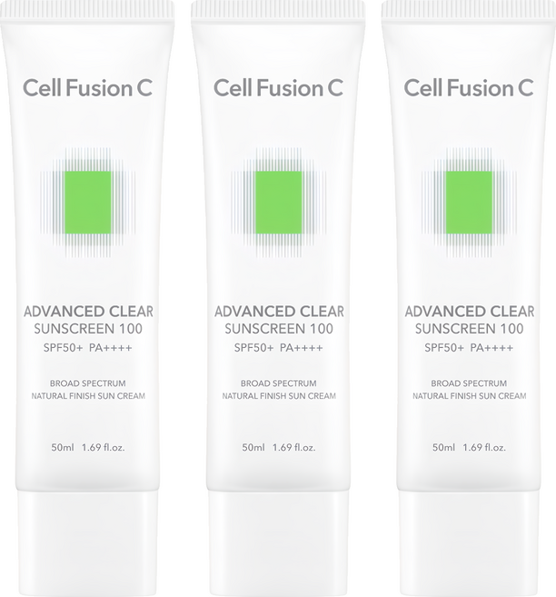 Cell Fusion C 控油潤色防曬霜 SPF50+ PA++++ 台灣公司貨, 3個, 50ml