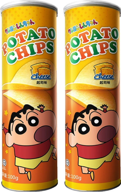Shinchan 蠟筆小新 洋芋片 起司, 100g, 2個