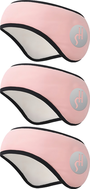 隔音睡眠耳罩 粉色, 3個, 1個裝