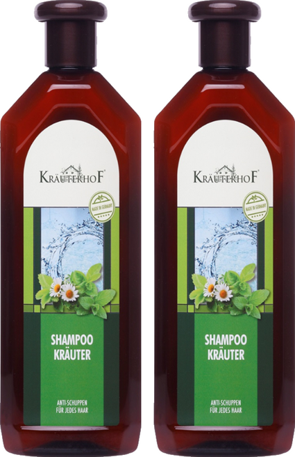 KRAUTERHOF 草本莊園 無矽靈植萃草本洗髮精, 500ml, 2瓶