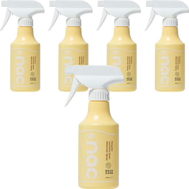 nac nac 酵素衣物去漬噴霧, 5個, 300ml