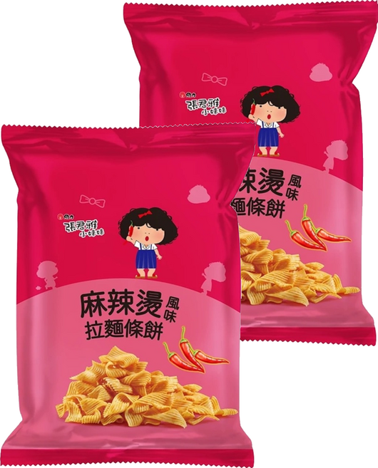 維力 張君雅小妹妹 麻辣燙風味拉麵條餅 65g, 2包