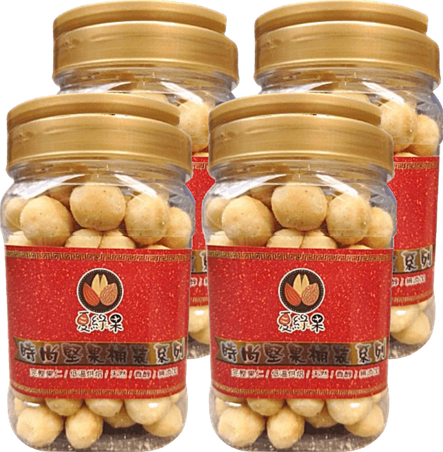 夏綠果 大顆夏威夷豆, 4個, 400g