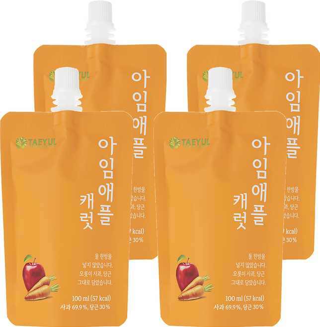 IMAPPLE 貝兒 NFC 蘋果紅蘿蔔汁, 4包, 100ml