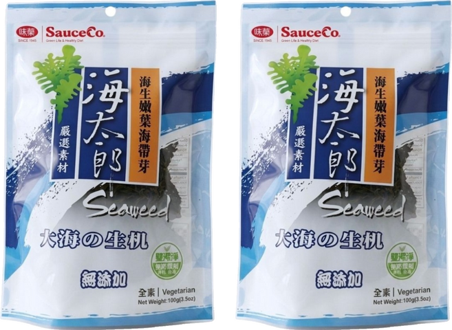 味榮 海太郎海生嫩葉海帶芽, 100g, 2個