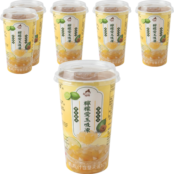 烏嬤嬤 檸檬愛玉吸凍, 255g, 6個