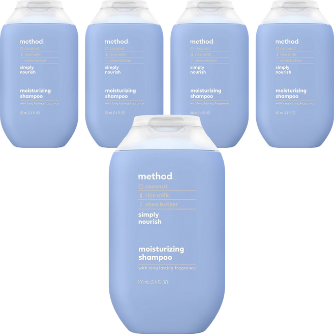 method 美則 感官洗髮乳 就是滋潤, 5件, 100ml