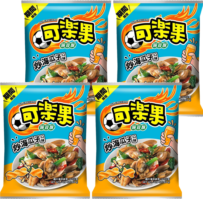 可樂果 炒海瓜子口味 熱炒包, 160g, 4包
