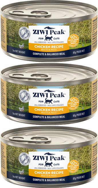 ZIWI Peak 滋益巔峰 貓用主食罐, 雞肉, 85g, 3個