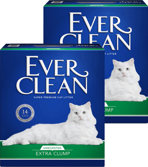 EVER CLEAN 藍鑽 強效結塊貓砂, 8.5kg, 2盒, 無香