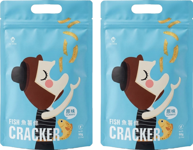 YU ROCK 魚薯條 原味, 90g, 2個