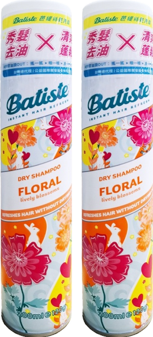 Batiste 芭緹絲 乾洗髮 花漾玫瑰, 2瓶, 200ml