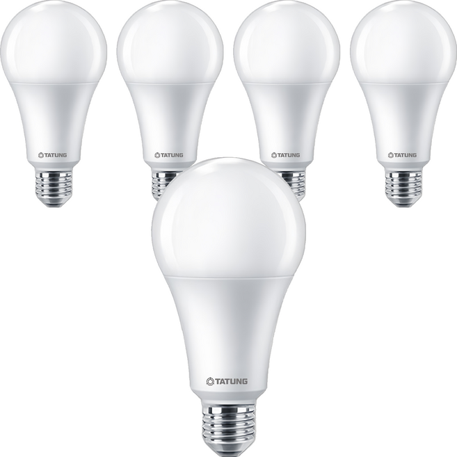 TATUNG 大同 LED 全電壓球泡 30W E27, 黃光(3000K), 5個