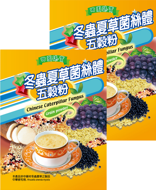 田園臻寶 冬蟲夏草菌絲體五穀粉, 30g, 2個, 15個裝