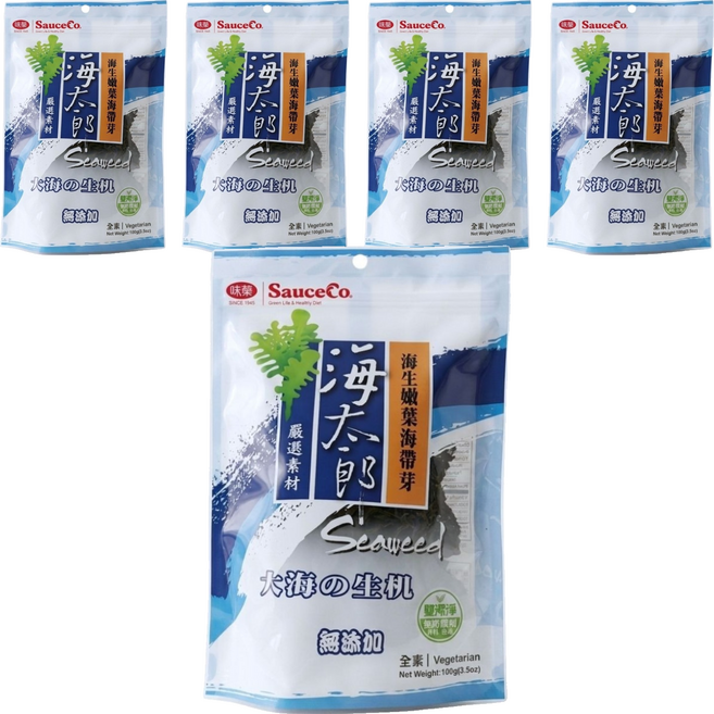 味榮 海太郎海生嫩葉海帶芽, 100g, 5個