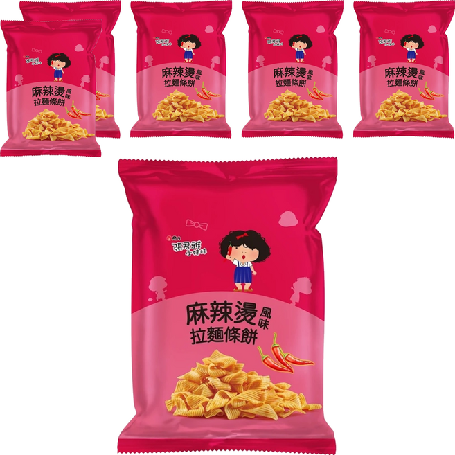 維力 張君雅小妹妹 麻辣燙風味拉麵條餅 65g, 6包