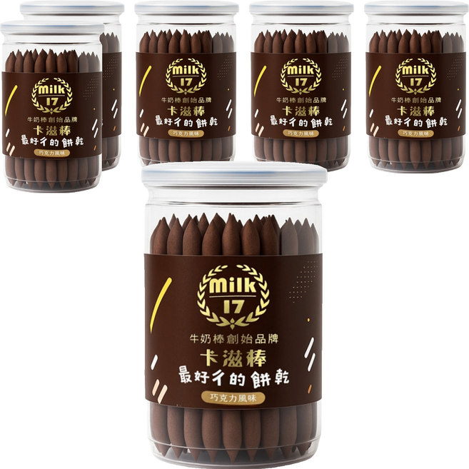 純新 Milk17 巧克力風味卡滋棒, 150g, 6罐