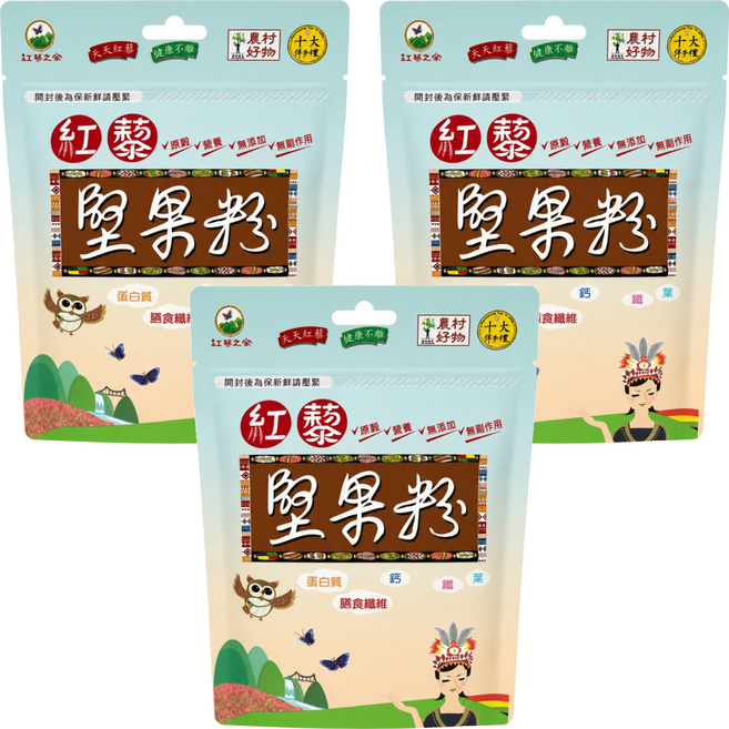 紅藜之家 紅藜堅果粉, 275g, 3個