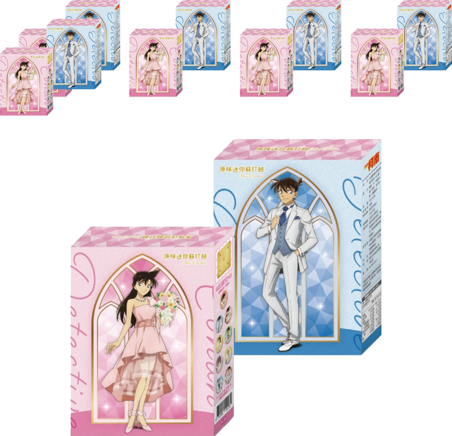 名偵探柯南 原味迷你蘇打餅 新一&小蘭, 6個, 25g