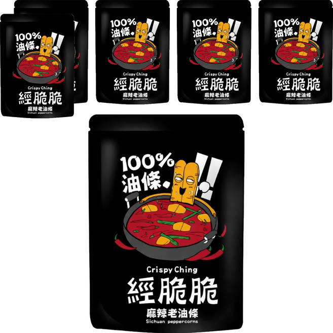 Crispy Ching 經脆脆 老油條 椒香麻辣, 50g, 6包