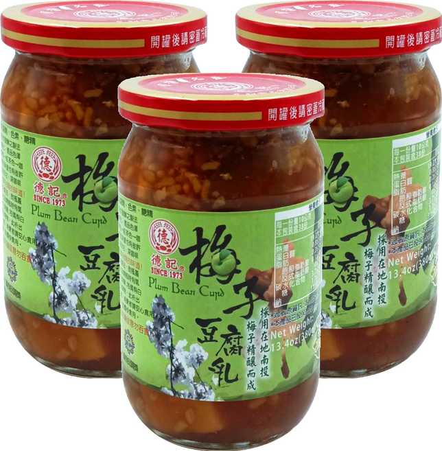 德記 梅子豆腐乳, 380g, 3個