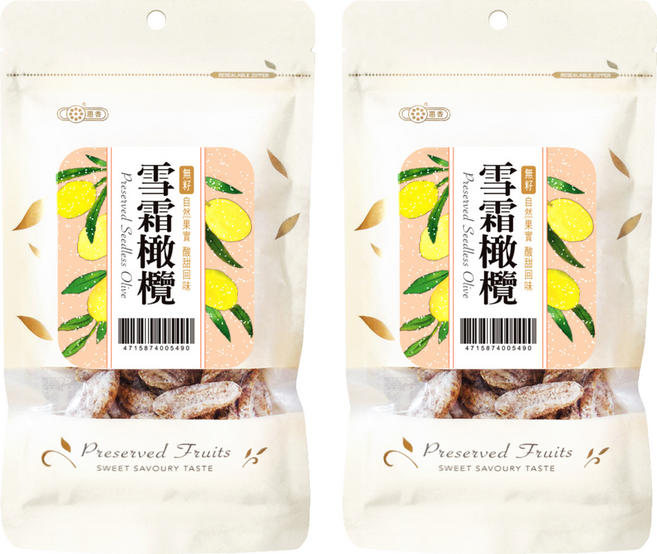 惠香 無籽雪霜橄欖, 2個, 130g