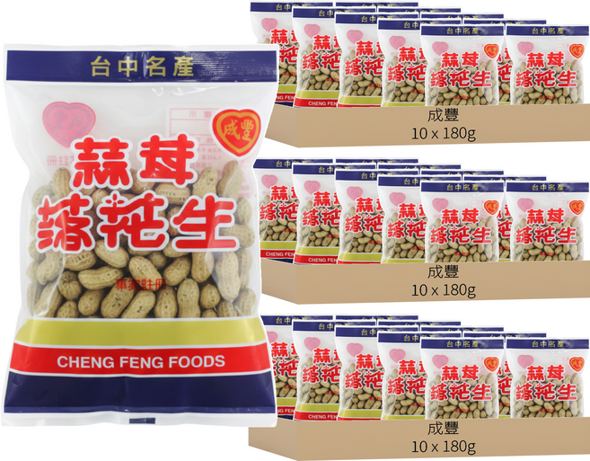 成豐 蒜茸花生, 180g, 30包