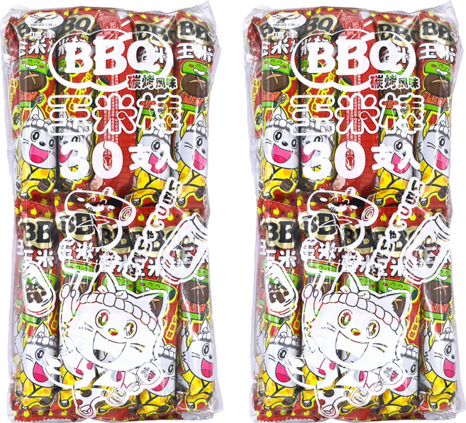 鴻津 玉米棒 BBQ碳烤風味 30支, 210g, 2個