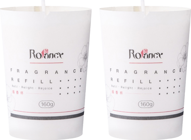 Rofancy 洛帆晞 續香杯 補充蠟, 柑橘雪松, 160g, 2件