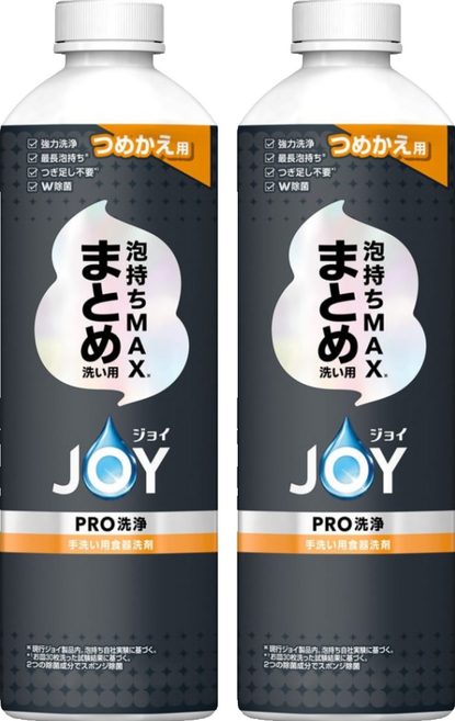 JOY PRO 超濃縮洗碗精 補充裝, 2個, 390ml