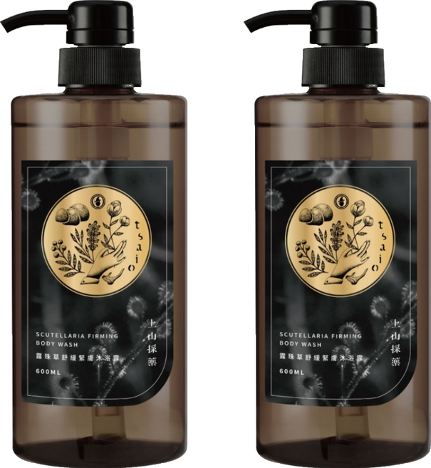 tsaio 上山採藥 露珠草舒緩緊膚沐浴露, 2個, 600ml