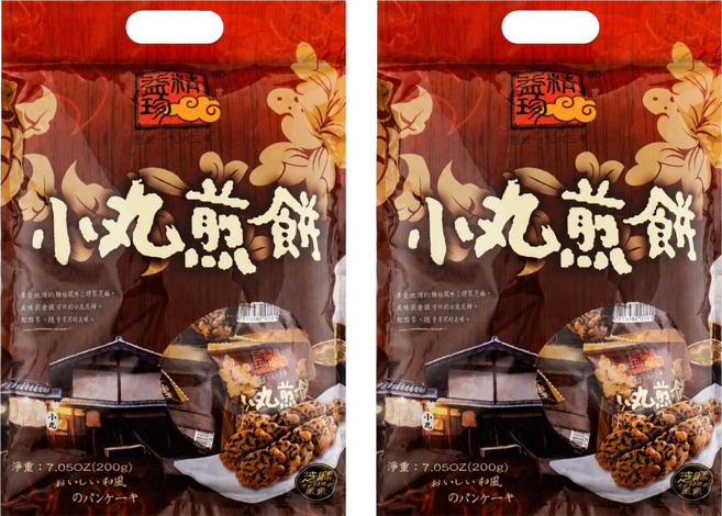 精益珍 小丸煎餅 芝麻, 200g, 2個