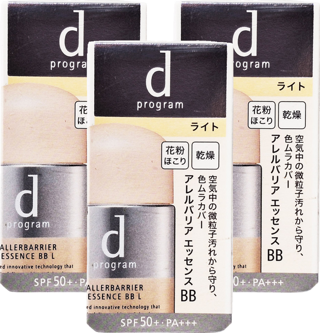 d program 敏感話題 淨化隔離防護BB精華N, 明亮色, 30ml, 3個