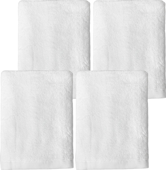Lin Hua Towels 林花毛巾 16兩加厚款浴巾, 白色, 4個
