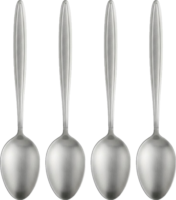 CLARE 大湯匙 晶鑽316, 銀色, 4支