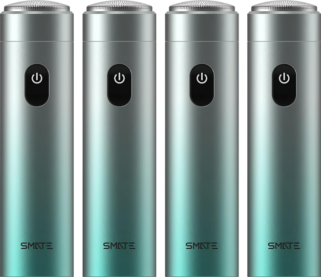 SMATE 須眉 輕巧3刀智能渦輪刮鬍刀 ST-R120 極光綠, 4個, 1入
