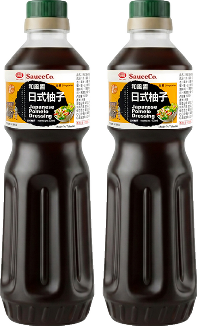 味榮 日式柚子和風醬, 2個, 600ml