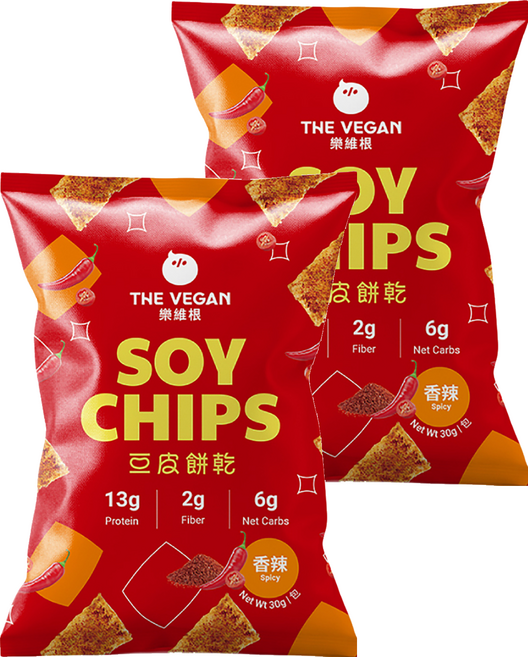 THE VEGAN 樂維根 豆皮餅乾 香辣, 30g, 2個