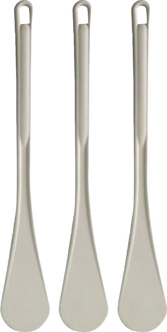攪拌棒 35cm, 銀色, 3個