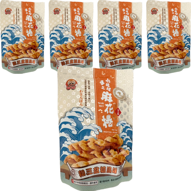 福味 麻花捲 和三盆糖, 200g, 5個