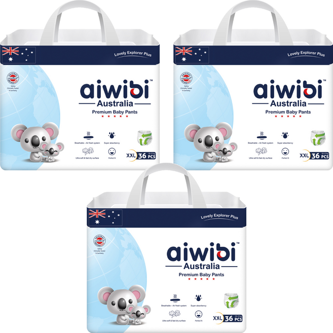 aiwibi 愛薇彼 森語棉褲型紙尿褲 16~21kg, 108片, XXL