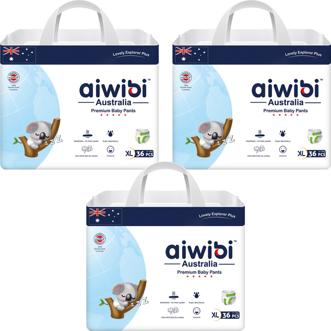 aiwibi 愛薇彼 森語棉褲型紙尿褲 13~18kg, 108片, 特大碼 (XL)