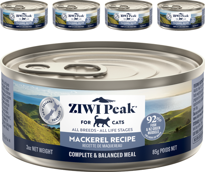 ZIWI Peak 滋益巔峰 貓用主食罐, 鯖魚, 85g, 5個