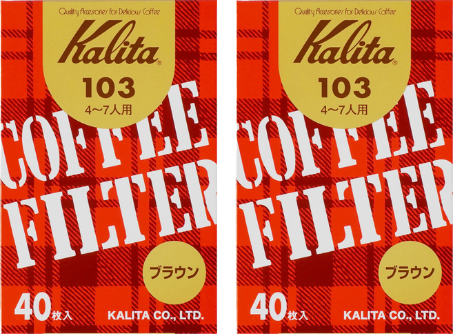 Kalita 咖啡濾紙 無漂白/103 501-107, 40個, 2盒