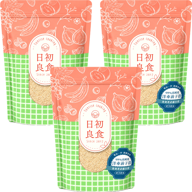 SUNRISE COOKING 日初良食 洋車前子殼, 200g, 3個