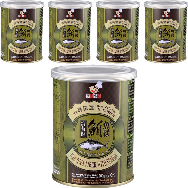 便利小館 海苔酥鮪魚鬆, 200g, 5個