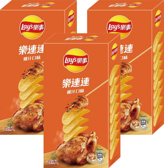 Lay's 樂事 經濟包雞汁口味洋芋片, 166g, 3個