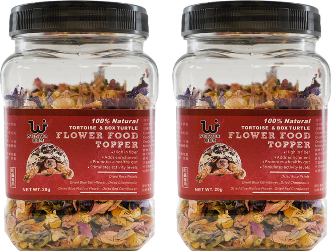 WEIYITER 維益特 陸龜天然花卉食物, 20g, 2罐