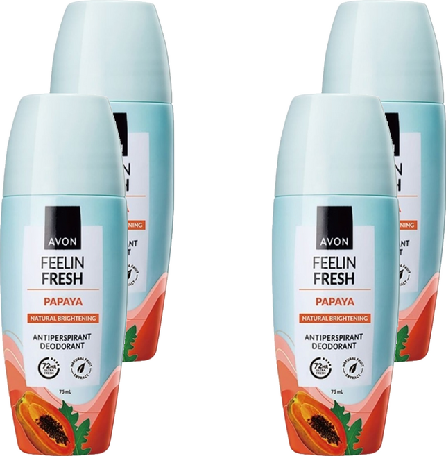 AVON 雅芳 勻白嫩膚制汗體香劑, 4個, 75ml